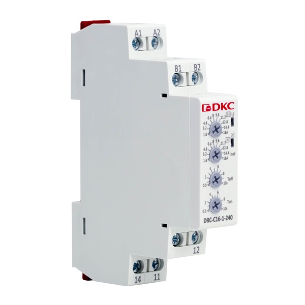 Реле контроля тока DKC DRC 1.6-16А 1CO 10А 24-240В AC/DC