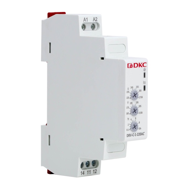Реле контроля напряжения DKC DRV 1ф 1CO 16А 220В AC (165-275В)