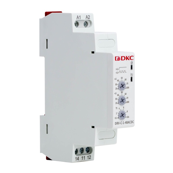 Реле контроля напряжения DKC DRV 1ф 1CO 16А 24-48В AC/DC (20-80В)