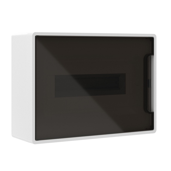 Щит настенный DKC FRAME 12 модулей с тонированной дверцей с шиной IP40 белый