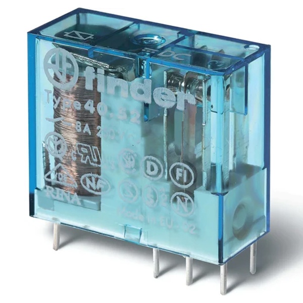 Миниатюрное реле Finder 2CO 8A AgNi 12В DC