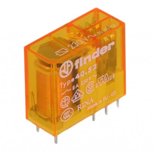 Миниатюрное реле Finder 2CO 8A AgNi 12В AC