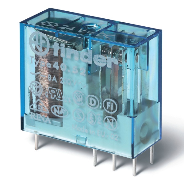 Миниатюрное реле Finder 2CO 8A AgNi 48В DC