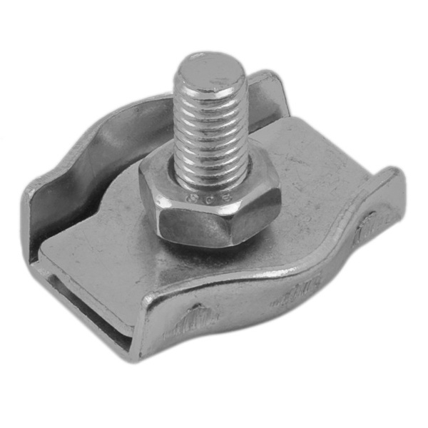 Зажим стальной для троса Крепдил 8мм Simplex оцинкованный