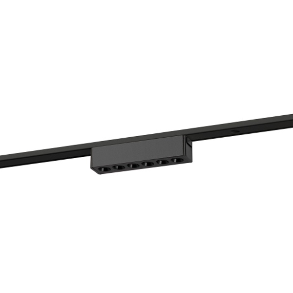 Магнитный трековый светильник ЭРА TRM-S5-2-6W4K-BK 6W 4000K 48V черный для тонкой системы