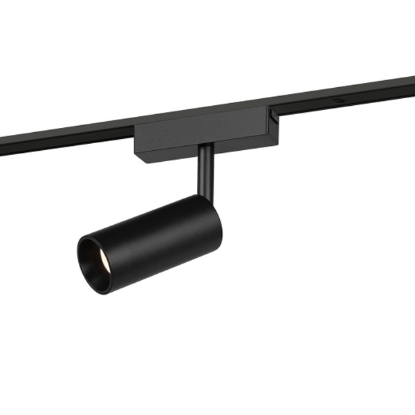 Магнитный трековый светильник спот ЭРА TRM-S5-3-8W4K-BK 8W 4000K 48V черный для тонкой системы