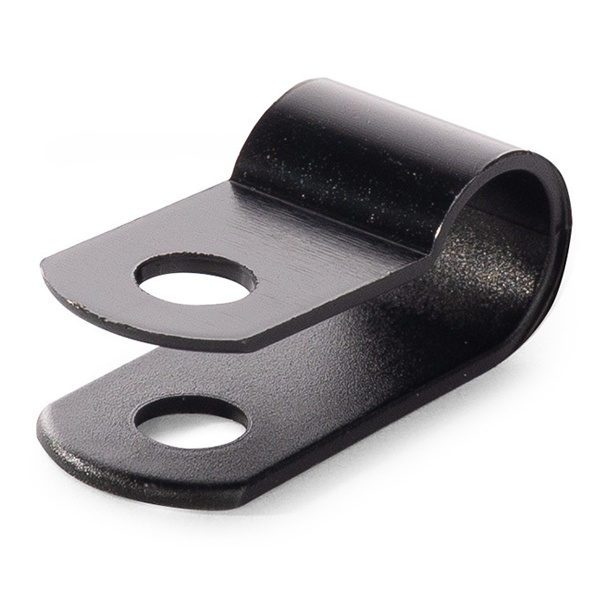 Скоба пластиковая Fortisflex СНК 6 до 6,3 мм черная [упаковка 100шт]