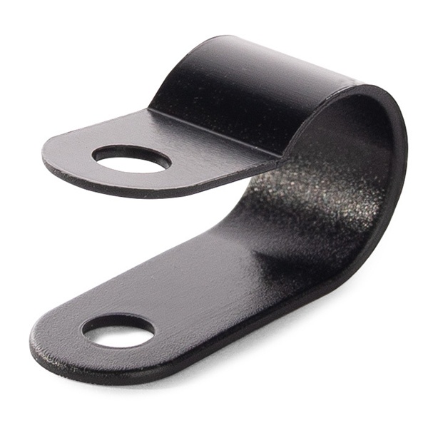 Скоба пластиковая Fortisflex СНК 9 до 9,5 мм черная [упаковка 100шт]