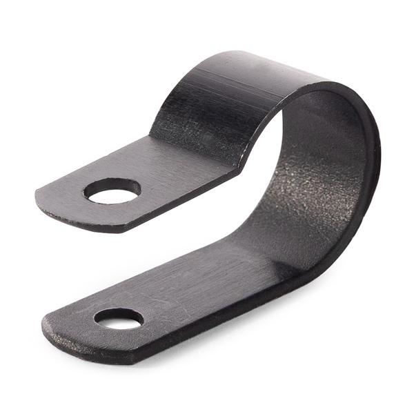 Скоба пластиковая Fortisflex СНК 16 до 15,8 мм черная [упаковка 100шт]