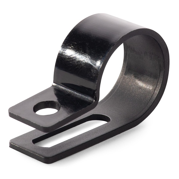 Скоба пластиковая Fortisflex СНК 20 до 19,4 мм черная [упаковка 100шт]