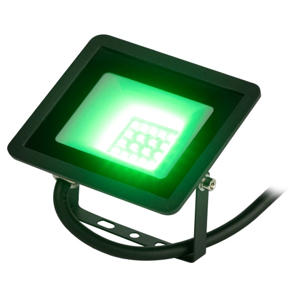 Прожектор светодиодный ЭРА LPR-025-GREEN-030 30W зеленый 3000Lm IP65 черный корпус