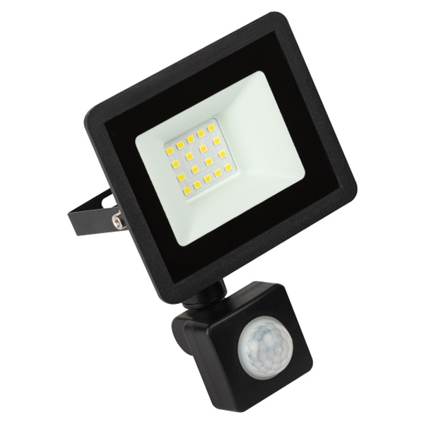 Прожектор светодиодный ЭРА LPR-042-2-65K-020 20W 6500K 1600Lm IP44 регулируемый ИК датчик, черный