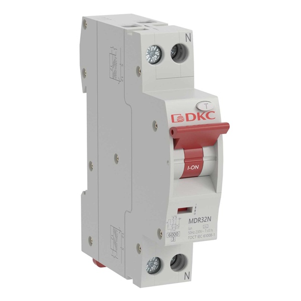 Дифференциальный автомат DKC YON max электронный MDR32 C10А 10мА тип А 1П+Н 6кА 1м (дифавтомат, АВДТ)