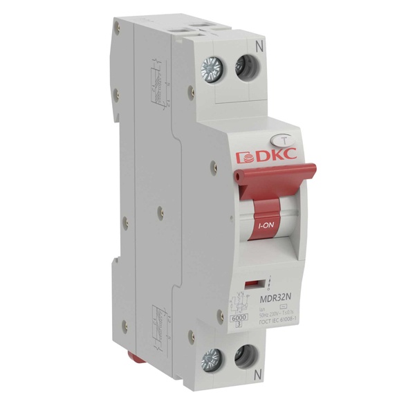 Дифференциальный автомат DKC YON max электронный MDR32 C20А 300мА тип А 1П+Н 6кА 1м (дифавтомат, АВДТ)