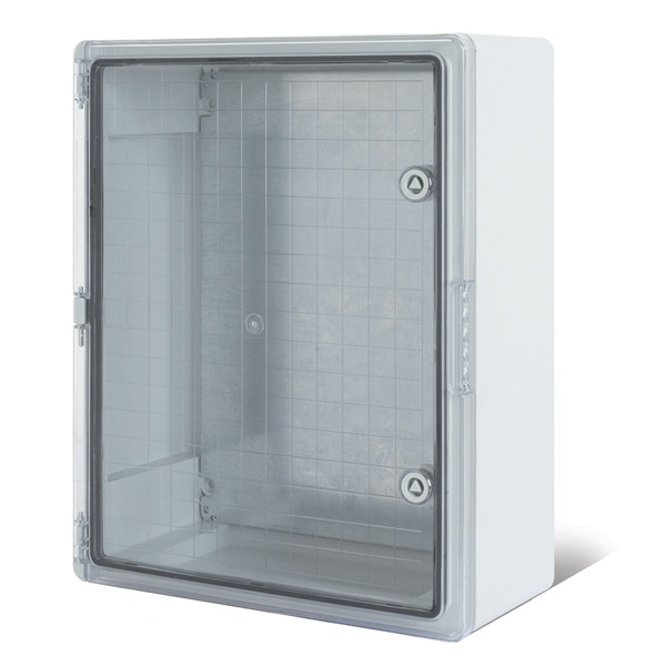 Щит накладной Rexant ЩМПп с прозрачной дверцей и монтажной панелью 400х300х170мм ABS УХЛ1 IP65