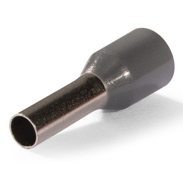 Наконечник штыревой втулочный изолированный КВТ НШВИ 4,0-9 Евро серый [уп.100шт]