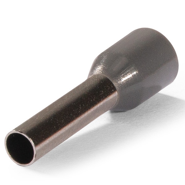 Наконечник штыревой втулочный изолированный КВТ НШВИ 4,0-12 Евро серый [уп.100шт]