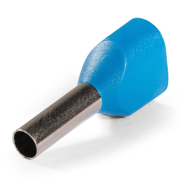 Наконечник штыревой втулочный изолированный КВТ НШВИ2 2,5-10 Евро синий [уп.100шт]