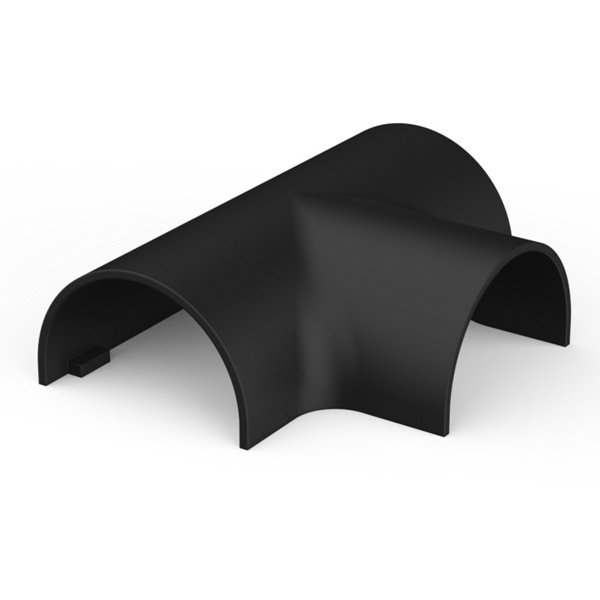 Тройник Systeme Electric MultiSet для кабель-канала 20х12 антрацит