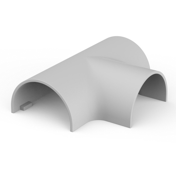 Тройник Systeme Electric MultiSet для кабель-канала 20х12 серый