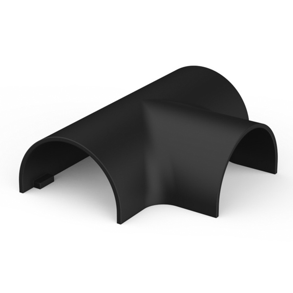 Тройник Systeme Electric MultiSet для кабель-канала 30х13 антрацит