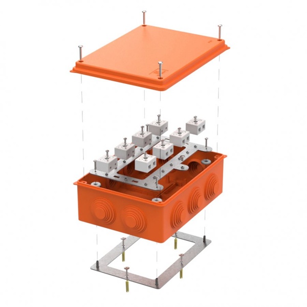 Коробка огнестойкая Промрукав для о/п Е15-Е120 RAL2004 200х150х75мм