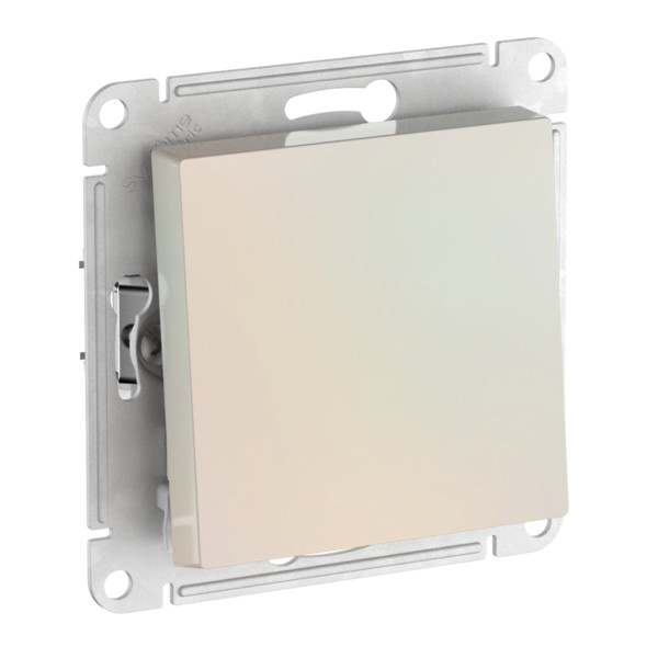 Одноклавишный переключатель SE AtlasDesign 10A быстрозажимные клеммы, жемчуг [уп 10 шт]