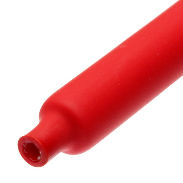 Трубка термоусадочная КВТ клеевая ТТК(3:1)-25/8 мм красная с подавлением горения
