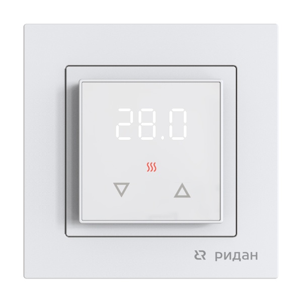 Терморегулятор электронный Ридан Room с комбинацией датчиков белый