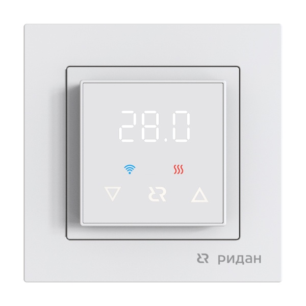 Терморегулятор электронный Ридан Classy Wi-Fi с комбинацией датчиков белый