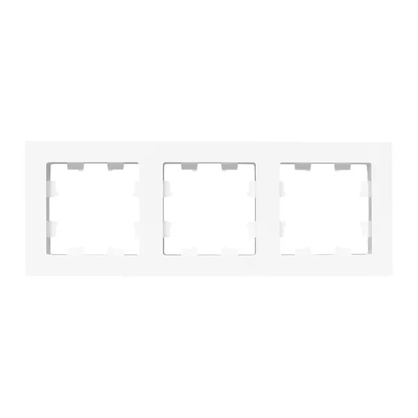 Рамка 3-местная EKF Эпика белый