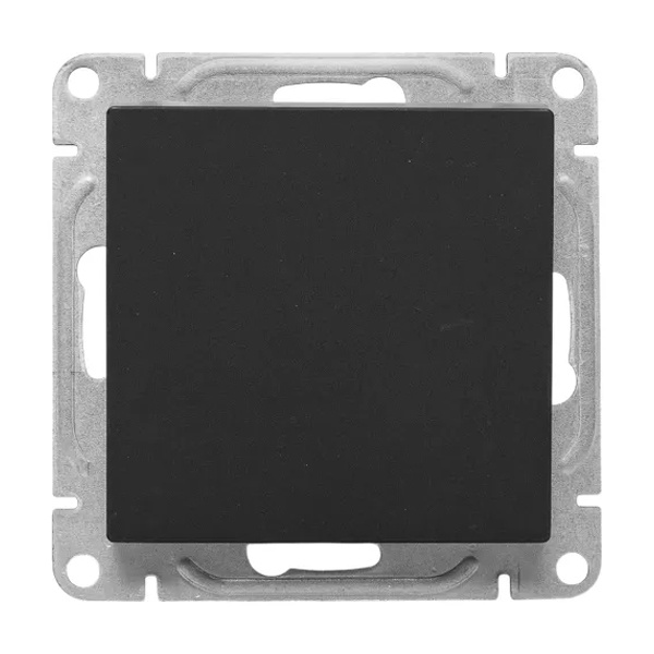 Механизм выключателя 1-клавишного EKF 10А Эпика черный