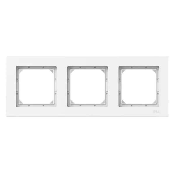 Рамка 3-местная EKF IP44 Эпика белый