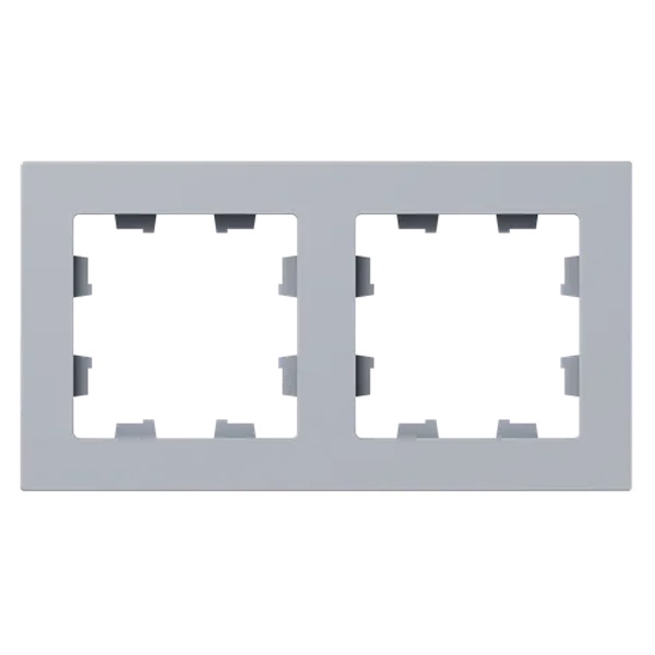 Рамка 2-местная EKF Эпика алюминий