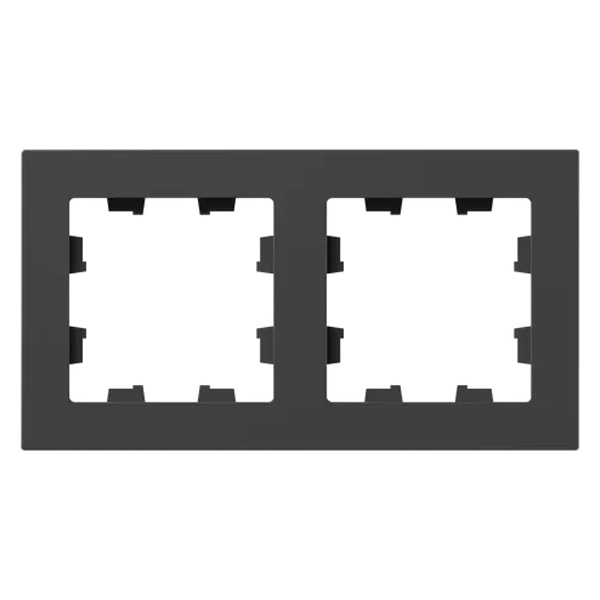 Рамка 2-местная EKF Эпика черный