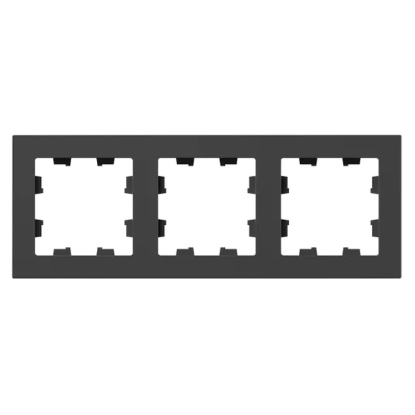 Рамка 3-местная EKF Эпика черный