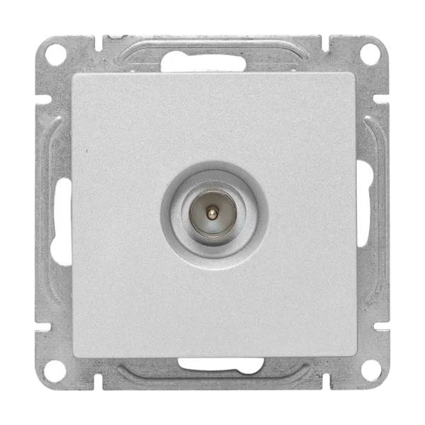 Механизм розетки EKF простой TV 5-862МГц Эпика алюминий