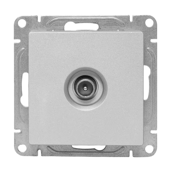 Механизм розетки EKF оконечный TV 5-862МГц Эпика алюминий