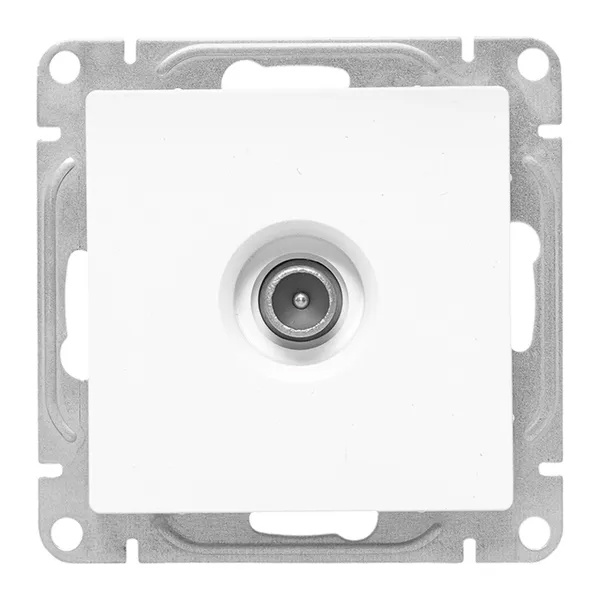 Механизм розетки EKF оконечный TV 5-862МГц Эпика белый