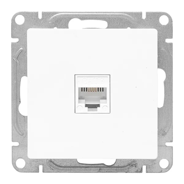 Механизм телефонной розетки EKF RJ11 Эпика белый