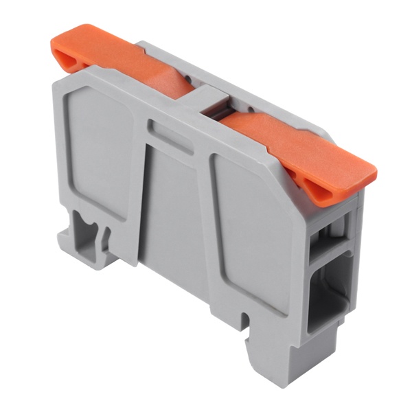 Клемма Rexant СМК 222-2521D проходная 1-полюсная на DIN-рейку (6-25 мм2) серая [уп. 30шт]