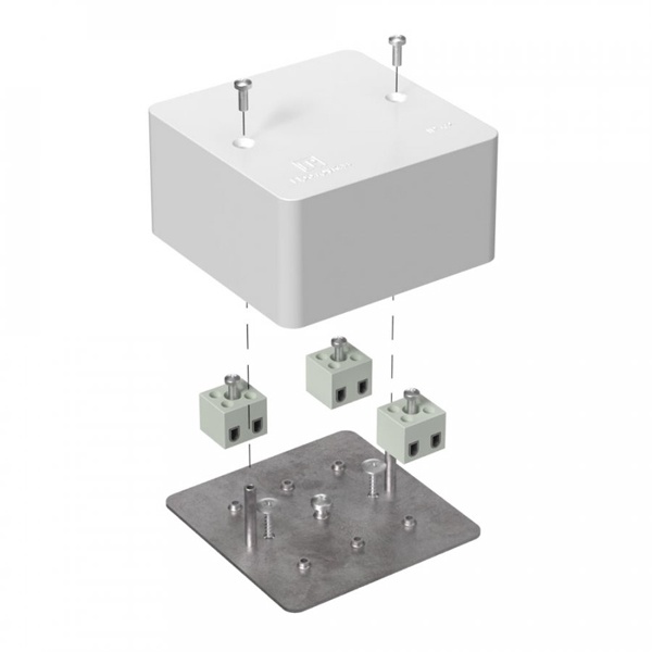 Коробка огнестойкая Промрукав для кабель-канала 40-0460-FR2.5-6 Е15-Е60 (латунь) RAL9003 8