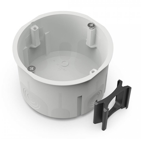 Коробка установочная Промрукав 60-0710СП двухкомпонентная для сплошных стен 68х47 (210шт/кор) серая