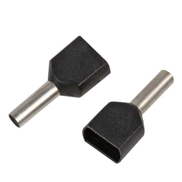 Наконечник-гильза двойная изолированная DKC НШВИ2 1,5 мм2 черный [уп.100шт]