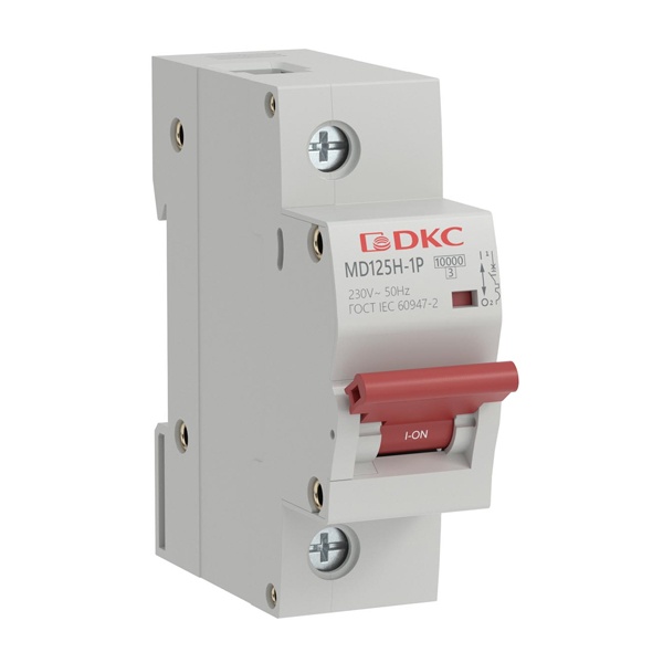 Автоматический выключатель DKC YON max MD125H 100A тип C 1P 10кА (автомат электрический)