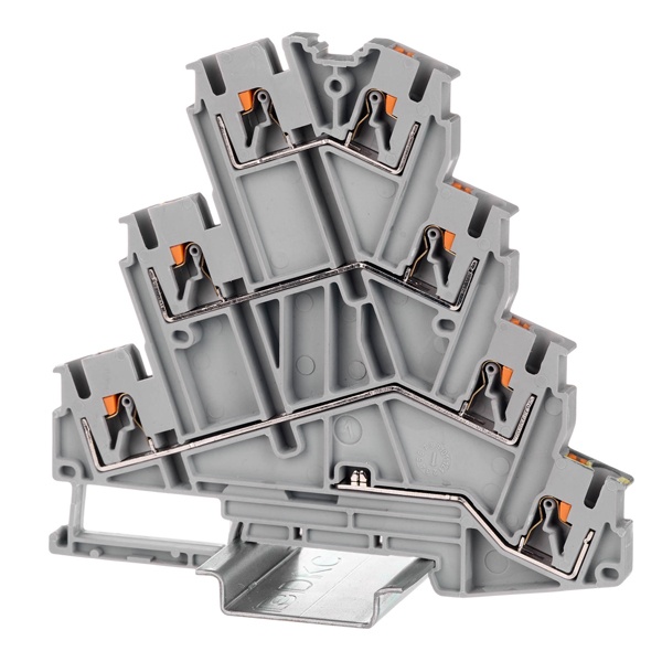 Клемма многоуровневая DKC Nuputuk для электродвиготеля 2.5 мм2 заземление push-in 7 точек подключени