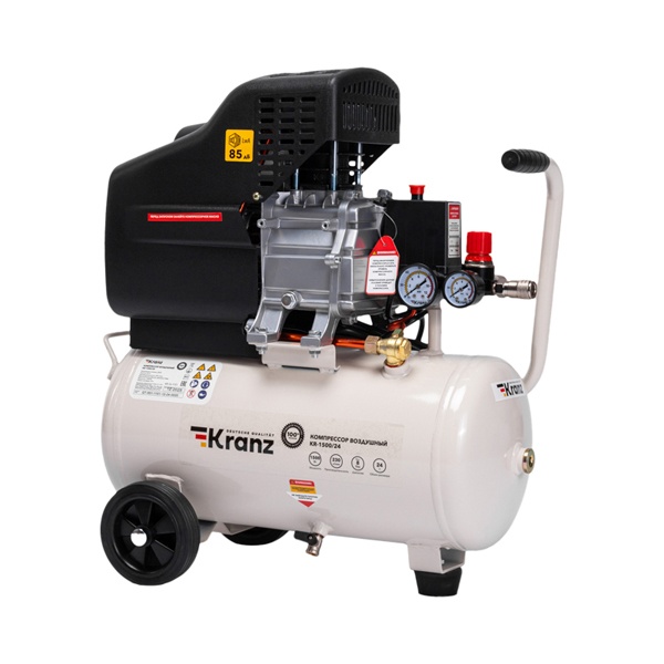 Компрессор воздушный Kranz KR-1500/24, 1500Вт, 230 л/мин, 24л