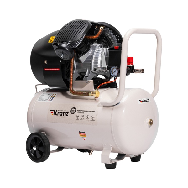 Компрессор воздушный Kranz KR-2200/50, 2200Вт, 400 л/мин, 50л