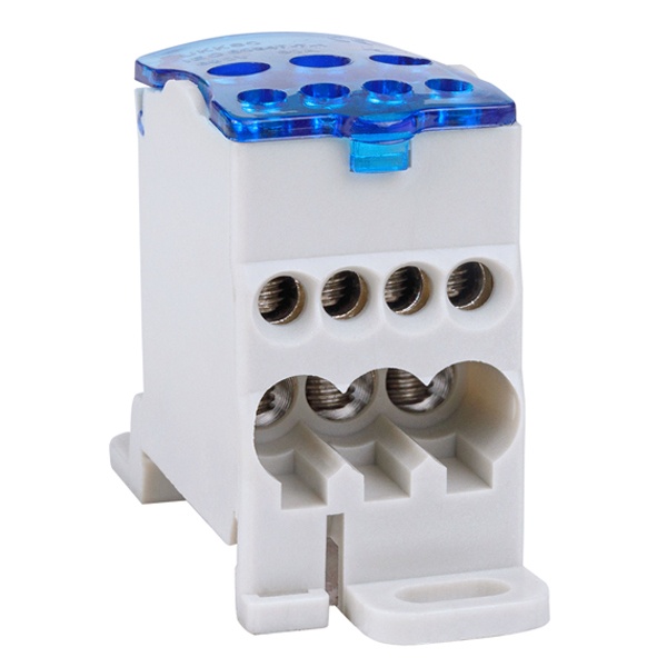 Блок распределительный КЭАЗ OptiKit РБД-80А 7 контактов на DIN-рейку 80А