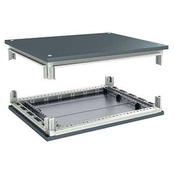 Комплект для шкафов DKC CQE 300x400мм крыша и основание RAL7011 комплект